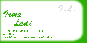 irma ladi business card